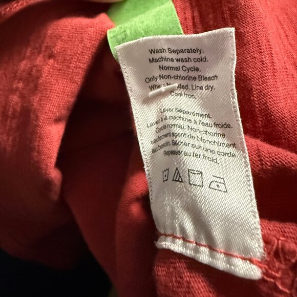 Coldwater Creek Womens Red Textured Long Sleeve Tunic Top 2X Crochet Details - Picture 7 of 8